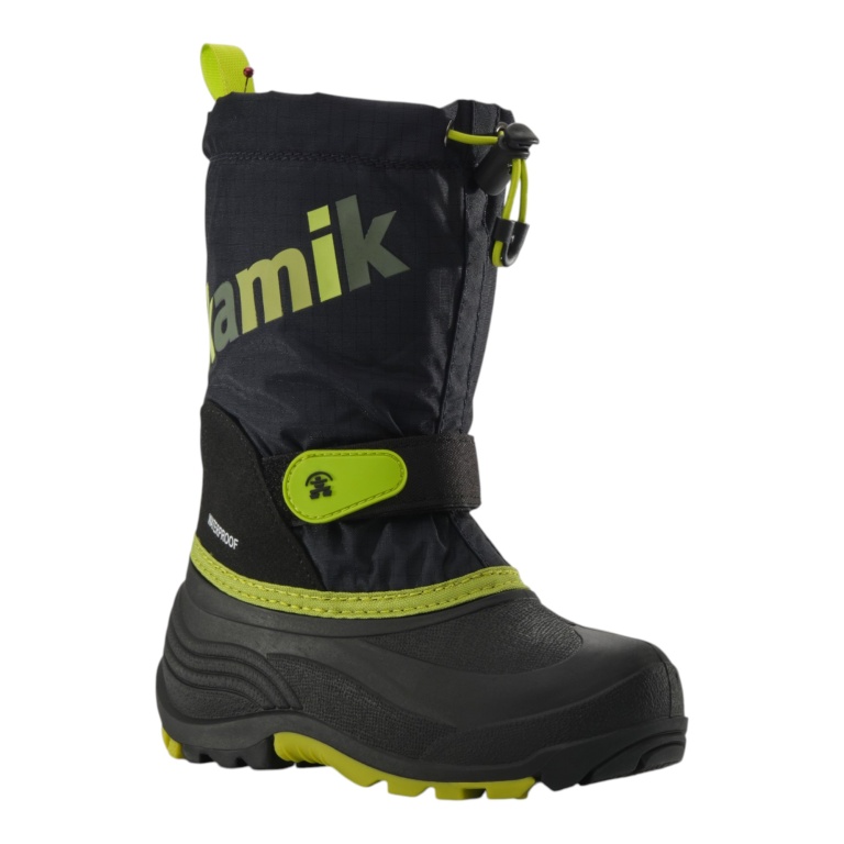 Kamik Winterstiefel Waterbug 5G (wasserdicht) schwarz/grün Kinder